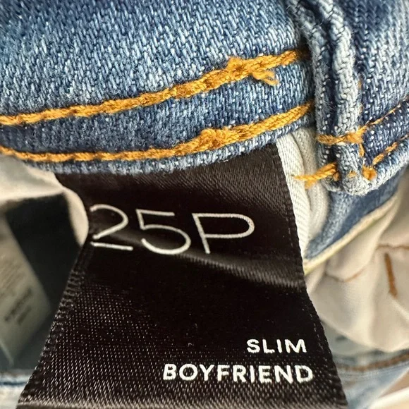 Anthropologie Blue Tie-Dye Boyfriend Jeans -02 - Picture 5 of 6